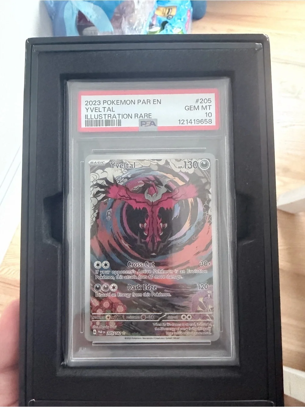 Pokemon Yveltal Illustration Rare Card - Red, Black, Purple